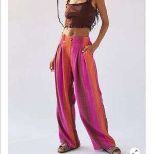 NWT Urban Outfitters “Martina” Low Rise Linen Pants, 0